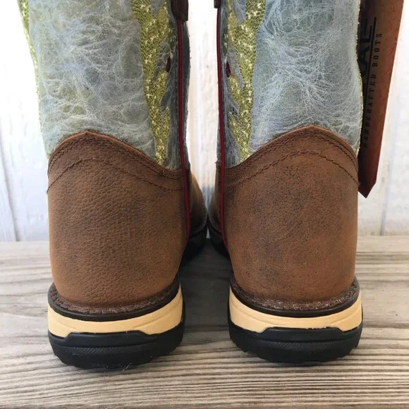 Corral Prickly Pear Cactus Womens Brown Leather Western Boots 7.5 M W5003 - Picture 5 of 13